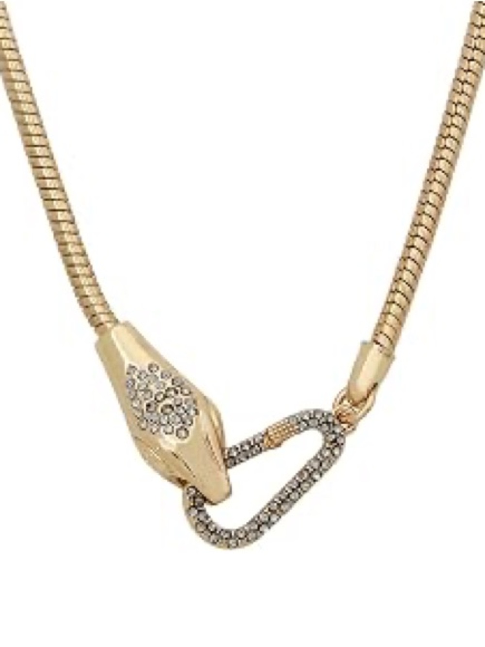 AllSaints Women's Snake Head Strand Necklace
